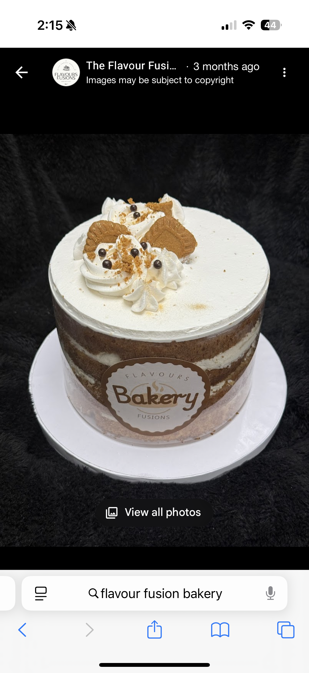 6" Lotus Biscoff Cake