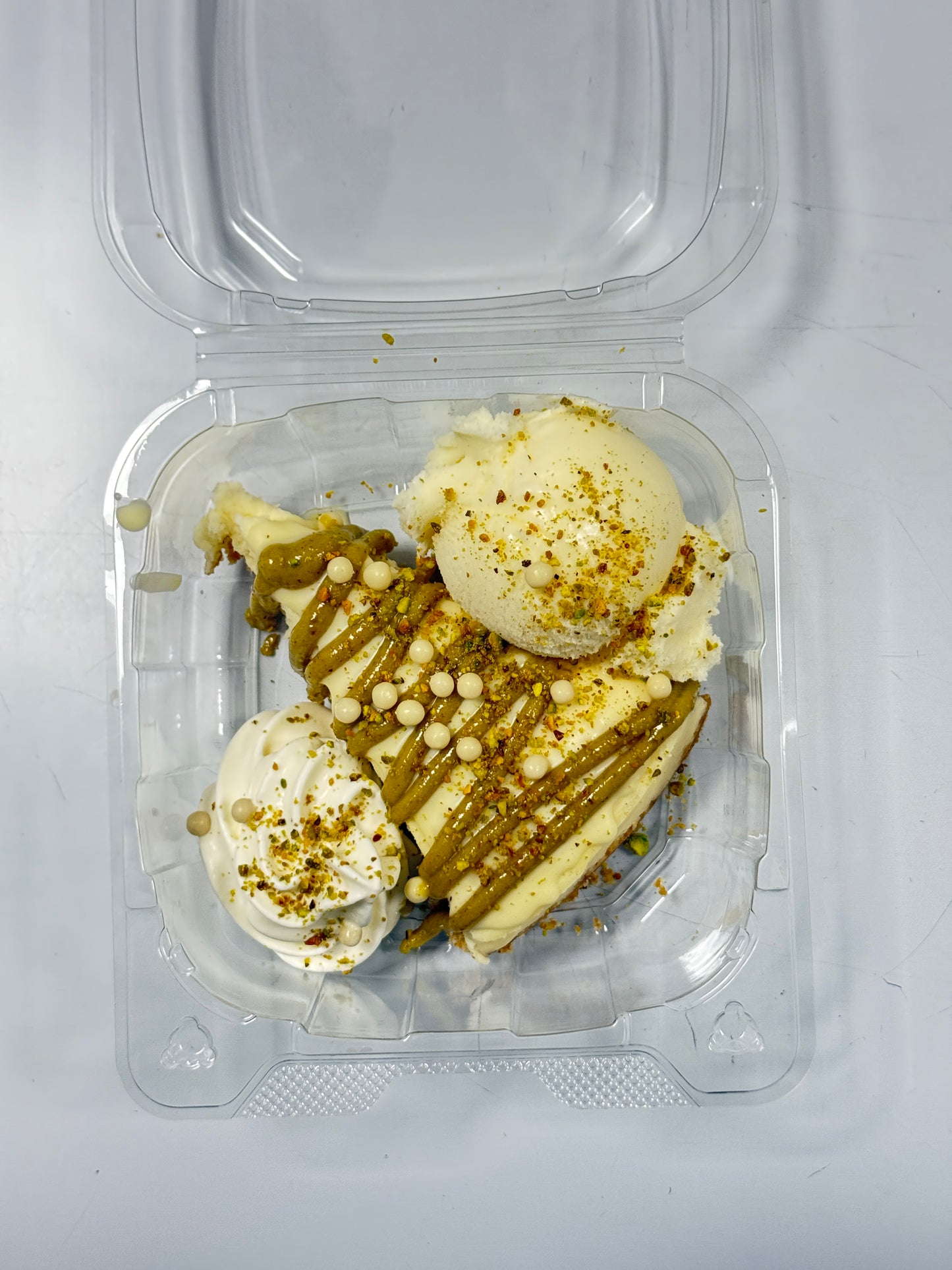 White Chocolate Pistachio Cheesecake